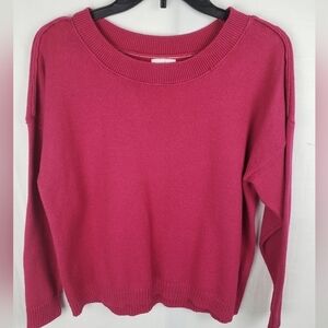 J.Jill Pink Long Sleeve Oversized Sweater Sz XS Petite